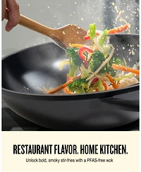 Alva Energy 12" Ceramic Nonstick Wok – Pfas-Free, Non-Toxic Cookware