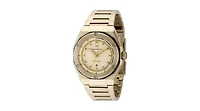 Technomarine Women's Tm-416045 Coral Quartz 3 Hand Gold Dial Watch