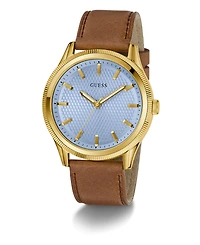 Guess Men's Gold-Tone Analog Watch, 44mm