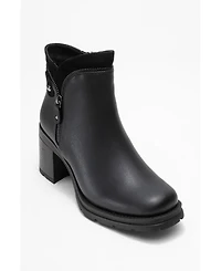 Prologue Shoes Parly Zip Block Heel Boot (Women)