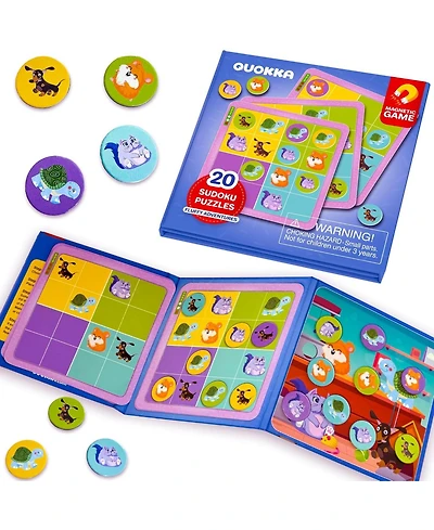 Quokka 20 Pcs Sudoku Magnetic Puzzle Book for Kids 2-4 Ages
