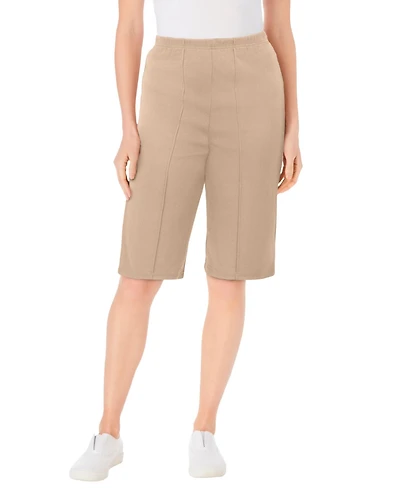 Woman Within Plus Knit Bermuda Short