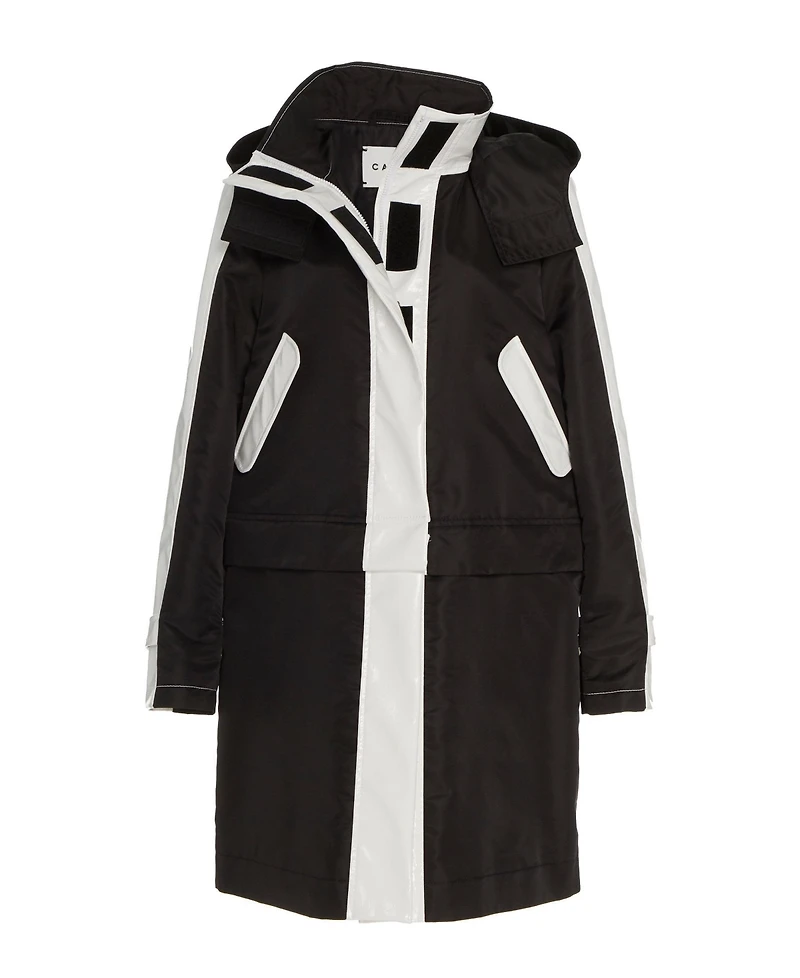 Caalo Women's Water-resistant Convertible Sustainable Raincoat