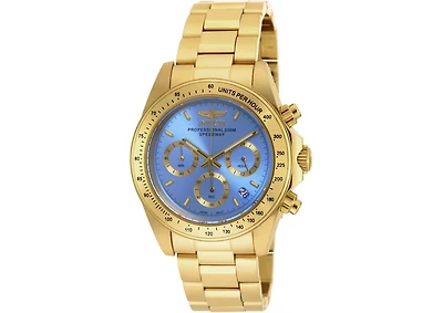 Invicta Women's 18256 Speedway Quartz Chronograph Light Blue Dial Watch