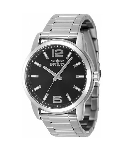 Invicta Men's 48491 Celestial Quartz 3 Hand Black Dial Watch
