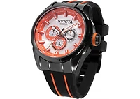 Invicta Men's 49054 Speedway Quartz Chronograph Orange, Silver Dial Watch