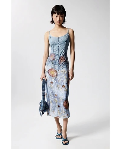 Desigual Women's Two-material strappy dress