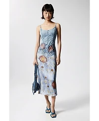 Desigual Women's Two-material strappy dress