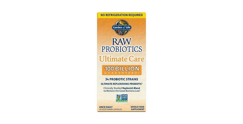 Garden of Life Raw Probiotics Ultimate Care ,30 Caps