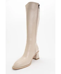 Prologue Shoes Paradis Block Heel Knee High Boot (Women)