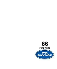 Savage Widetone Seamless Background Paper, 86" wide x 36' Pure White, #66