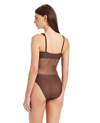 Sanctuary Sea Crochet Over The Shoulder Scoop Neck Tank Swimsuit