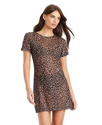 Sanctuary French Kitty Crew Neck Coverup Dress