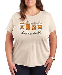 Happy Hybrid Apparel Plus SizePumpkin Spice Latte Women's Short Sleeve Graphic T-shirts