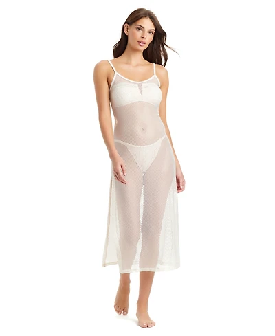 Sanctuary Sea Crochet Midi Slip Cover-Up Dress