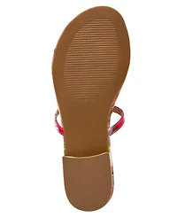 Betsey Johnson Women's Kenedy Floral Gladiator Round Toe Sandals