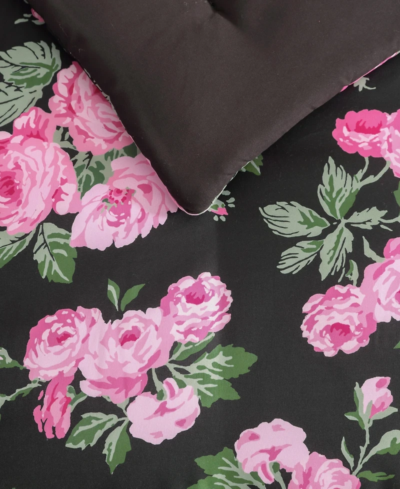 Betsey Johnson Garden Floral Printed Microfiber 6-Pc. Comforter Set, Twin