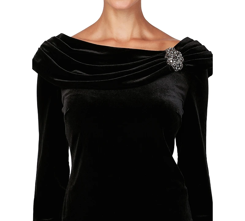 Alex Evenings Women's Off-The-Shoulder Top
