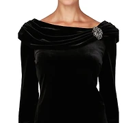 Alex Evenings Women's Off-The-Shoulder Top