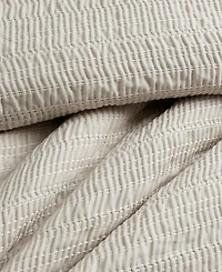 Kenneth Cole New York Stitched Gauze Jacquard -Pc. Duvet Cover Set