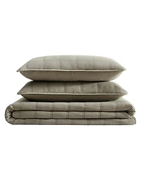 Kenneth Cole New York Solid Stonewashed -Pc. Quilt Set