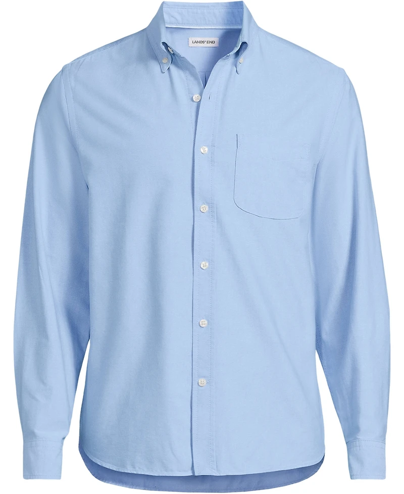 Lands' End Men's Long Sleeve Sail Rigger Oxford Shirt