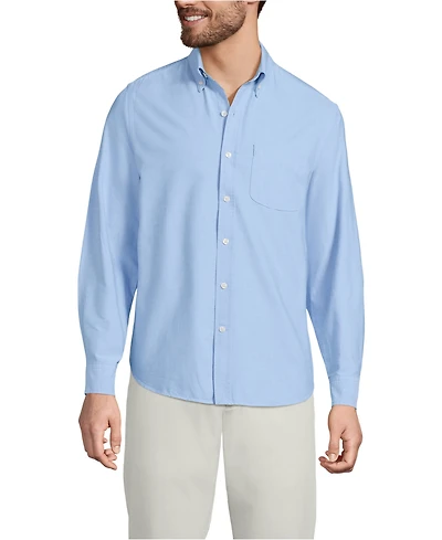 Lands' End Men's Long Sleeve Sail Rigger Oxford Shirt