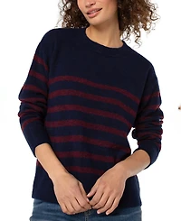 Liverpool Los Angeles Petite Long Sleeve Crew Neck Sweater