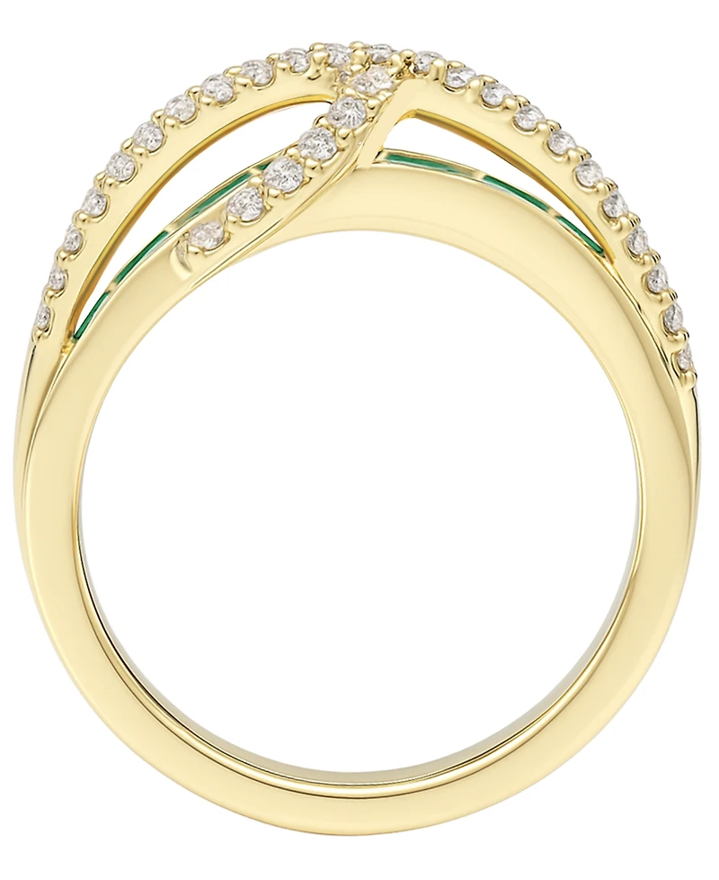 Macy's Emerald (1-3/4 ct. t.w.) and Diamond (1/3 Ring 14K Gold (also White Sapphire & Ruby)