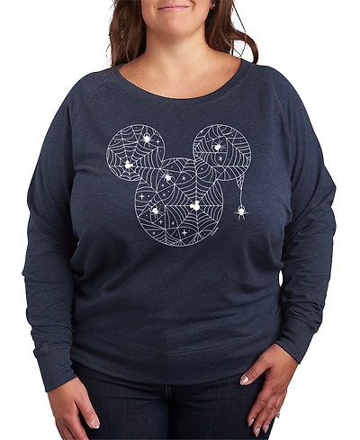 Hybrid Apparel Trendy Mickey Spiderweb Plus Graphic T-shirt