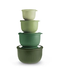 Art & Cook 8-Pc. Round Nesting Bowls Set with Lids