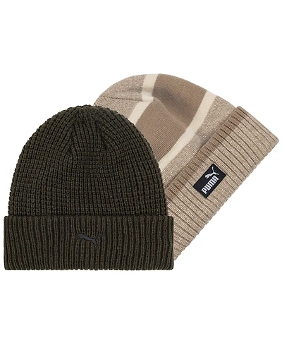 Puma Men's 2-Pack Marled Cuff Beanie