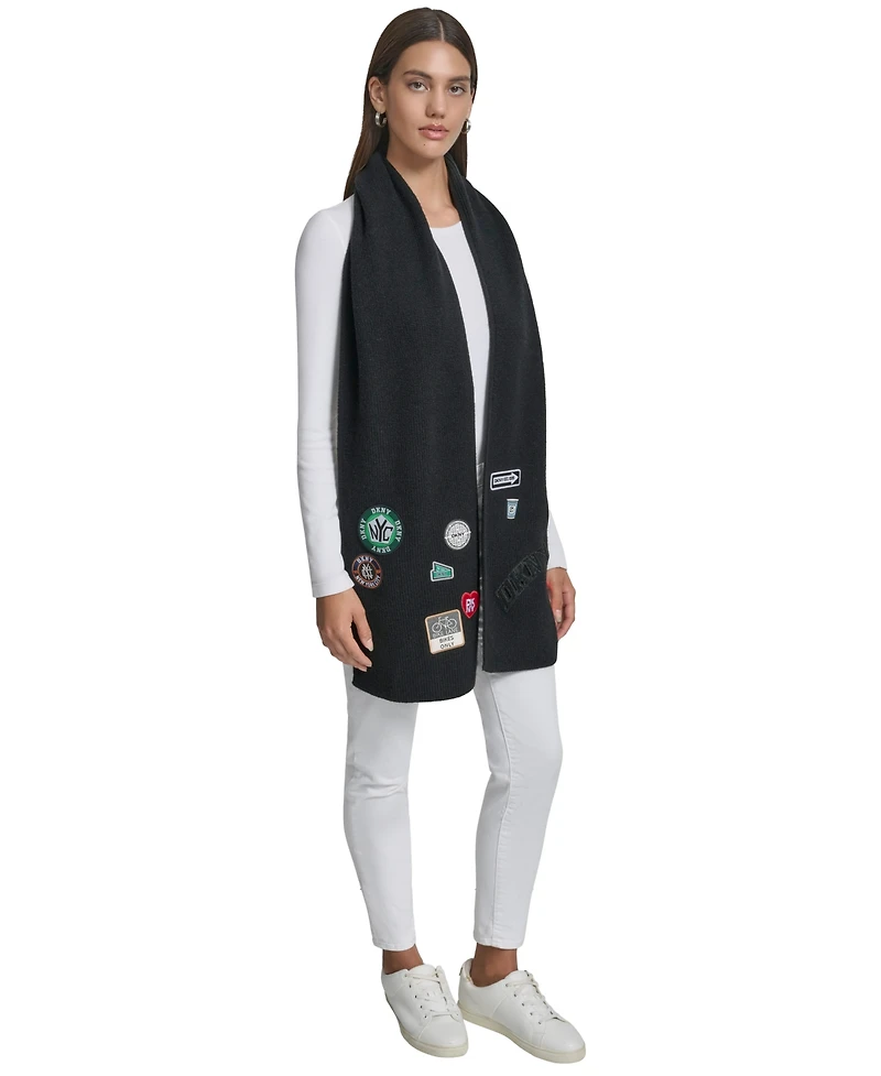 Dkny Women's Nyc Patches Scarf