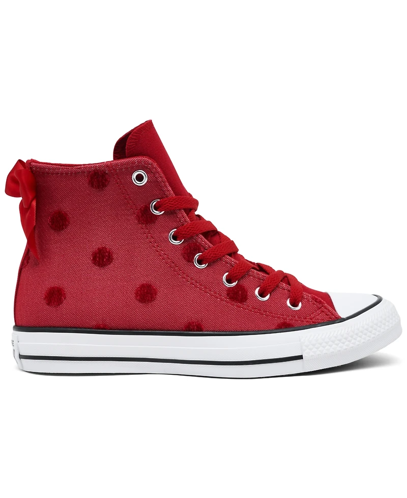 Converse Big Girls Chuck Taylor All Star Bows High Top Casual Sneakers from Finish Line