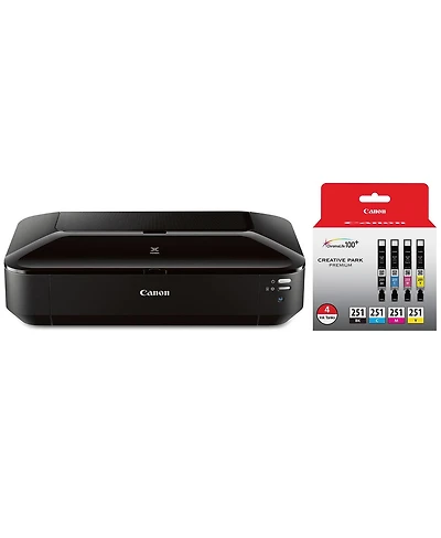 Canon Pixma iX6820 Wireless Inkjet Business Printer, Bundle with Color Ink Pack