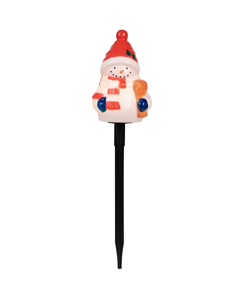 Northlight 16" Jolly Snowmen Christmas Pathway Markers, Set of 4
