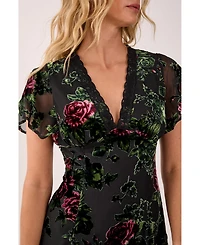 Nasty Gal Women's Lace Trim Cut Out Mini Dress