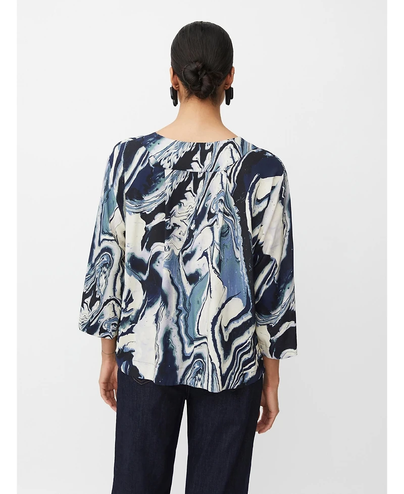 Masai Copenhagen MaDaciana 3/4 Sleeve V-Neck Blouse