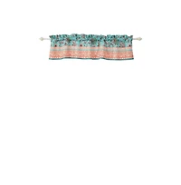 Barefoot Bungalow Audrey Window Valance Turquoise 84in x 16in + 2in by Barefoot Bungalow