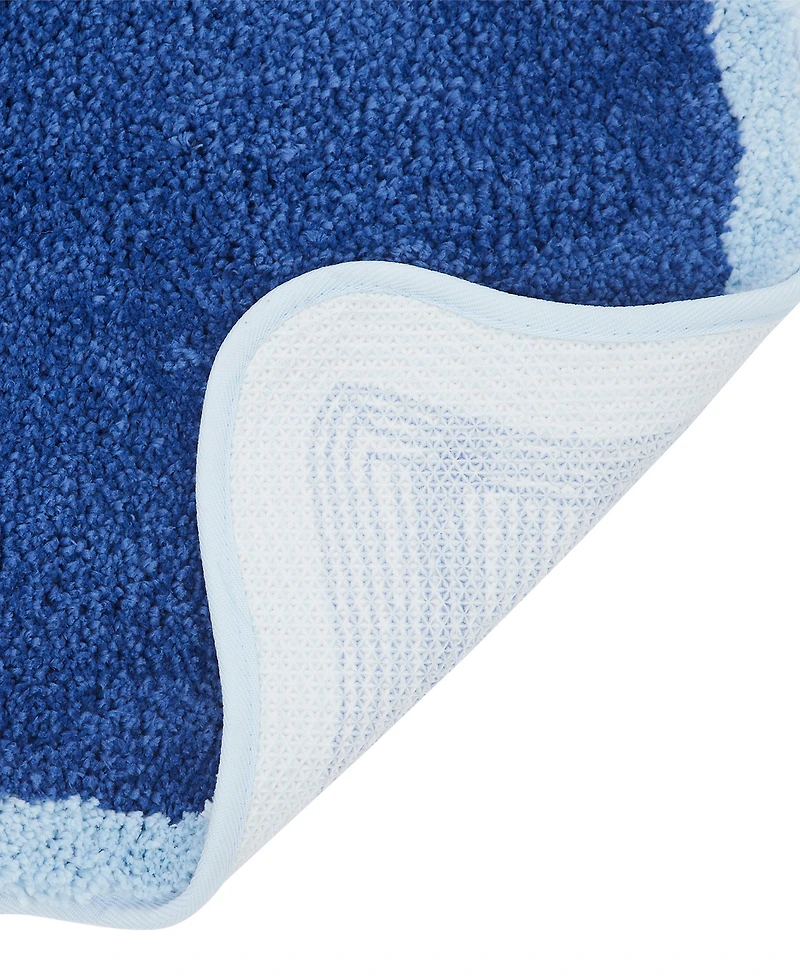 Vcny Home Scalloped Tufted Bath Rug, 18" x 27"