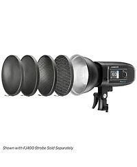 Westcott 55-Degree Wide Umbrella Reflector with Honeycomb Grids, Bowens-Mount, Silver/Black