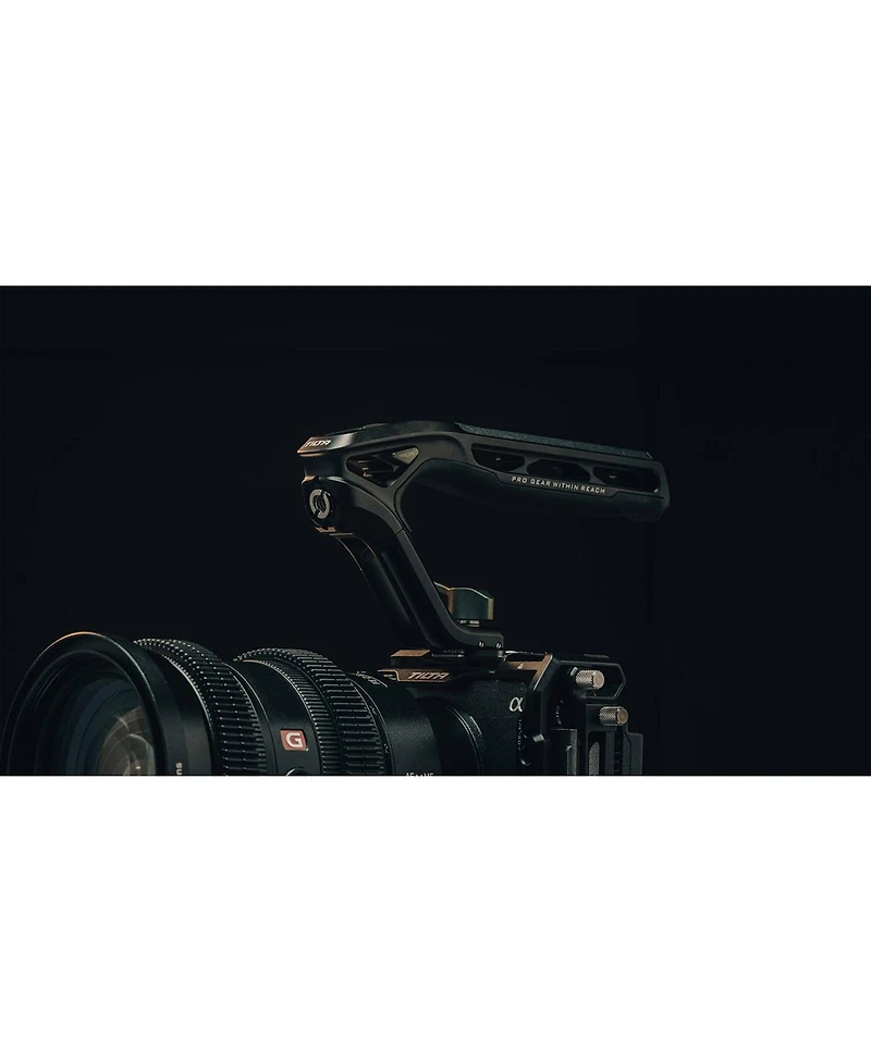 Tilta Xeno Top Handle with Dual 1/4"-20 Thumbscrews, Titanium Gray