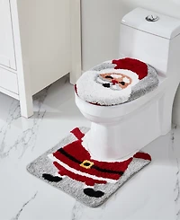 Vcny Home Santa Holiday Bath Rug Set, 2 Count