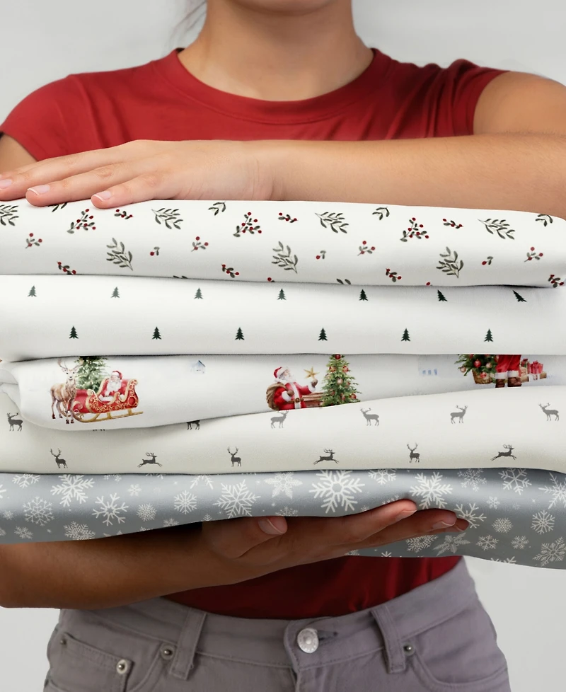 ienjoy Home Holiday Pattern 4-Pc. Sheet Set