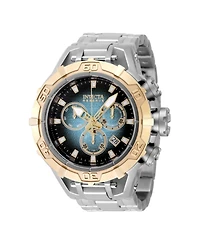 Invicta Men's 47852 Reserve Quartz 3 Hand Black, Blue Dial Watch