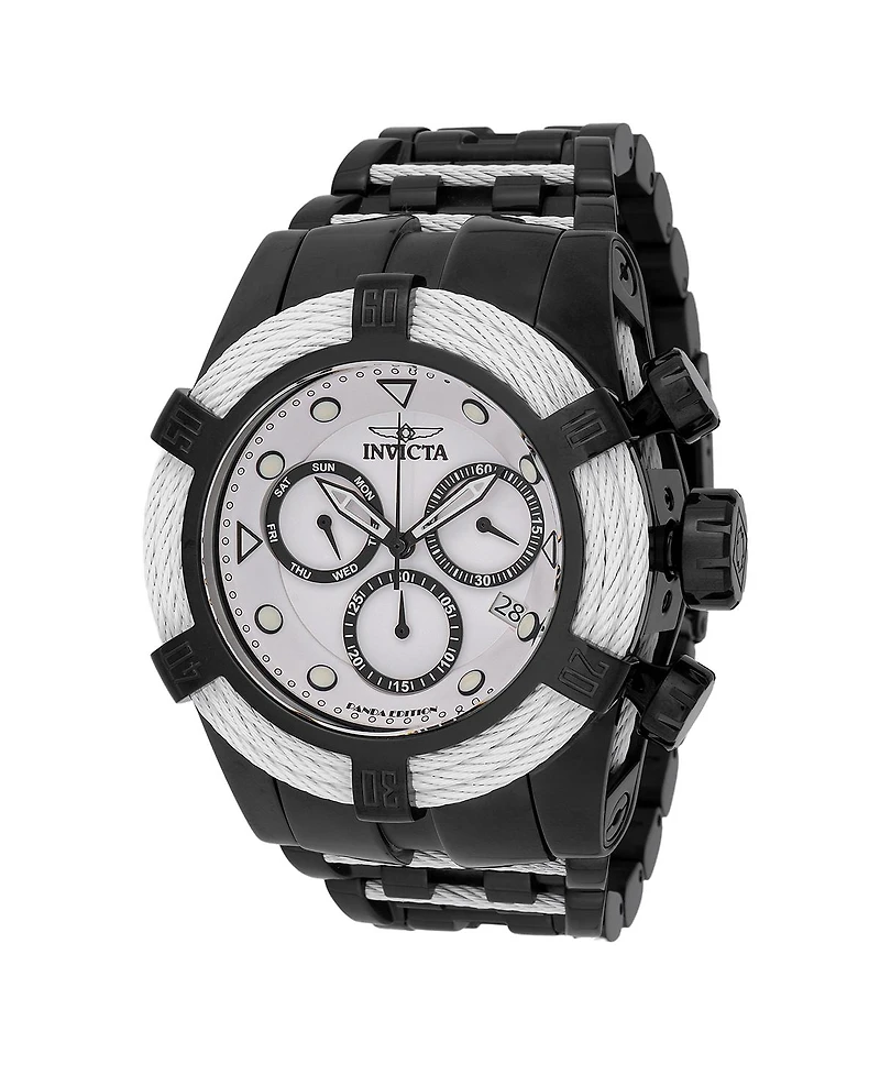 Invicta Men's 48606 Bolt Quartz Chronograph White, Black Dial Watch
