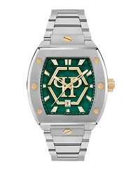 Philipp Plein Men's Silver Stainless Steel Watch, 44mm