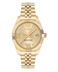 Philipp Plein Women's Gold Tone Stainless Steel Watch, 34mm