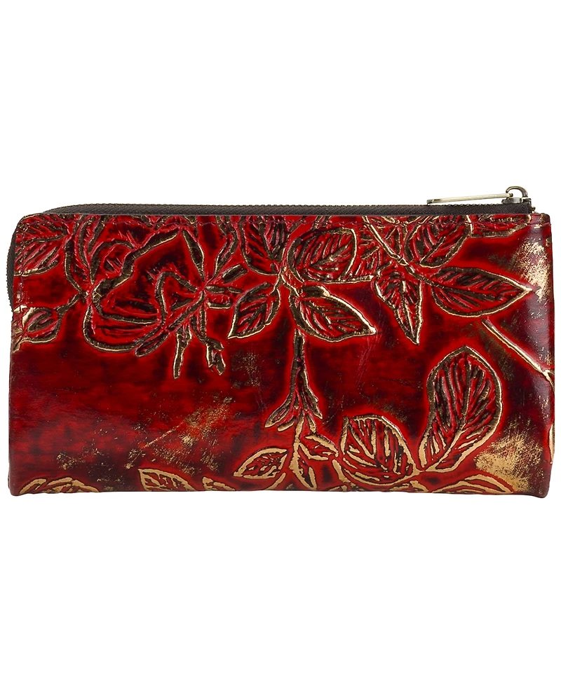 Patricia Nash Prassa Bark Leaves Textured Wallet
