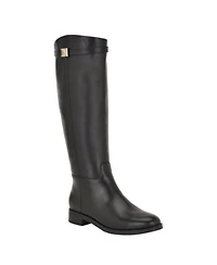 Guess Womens Zoro Leather Riding Boots Regular Wide Calf